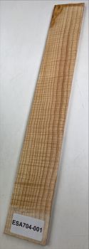 Fretboard Esche flamed Caramel 540x74x9mm Unique Piece #001